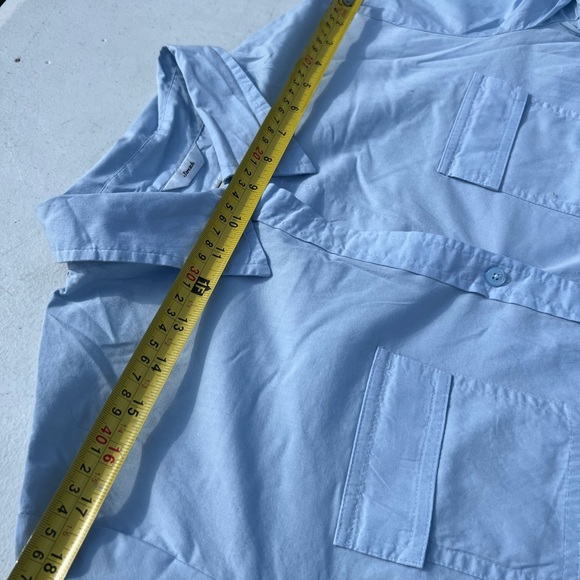 Talbots blue button up. - Picture 5 of 6